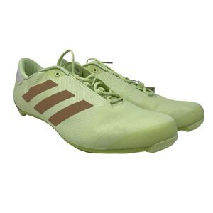 Adidas Mens Cycling The Road Shoe Lace Up Lime Pulse Green Copper  Size 11.5 New